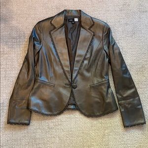 Vintage Saks Fifth Avenue Pristine Leather Blazer